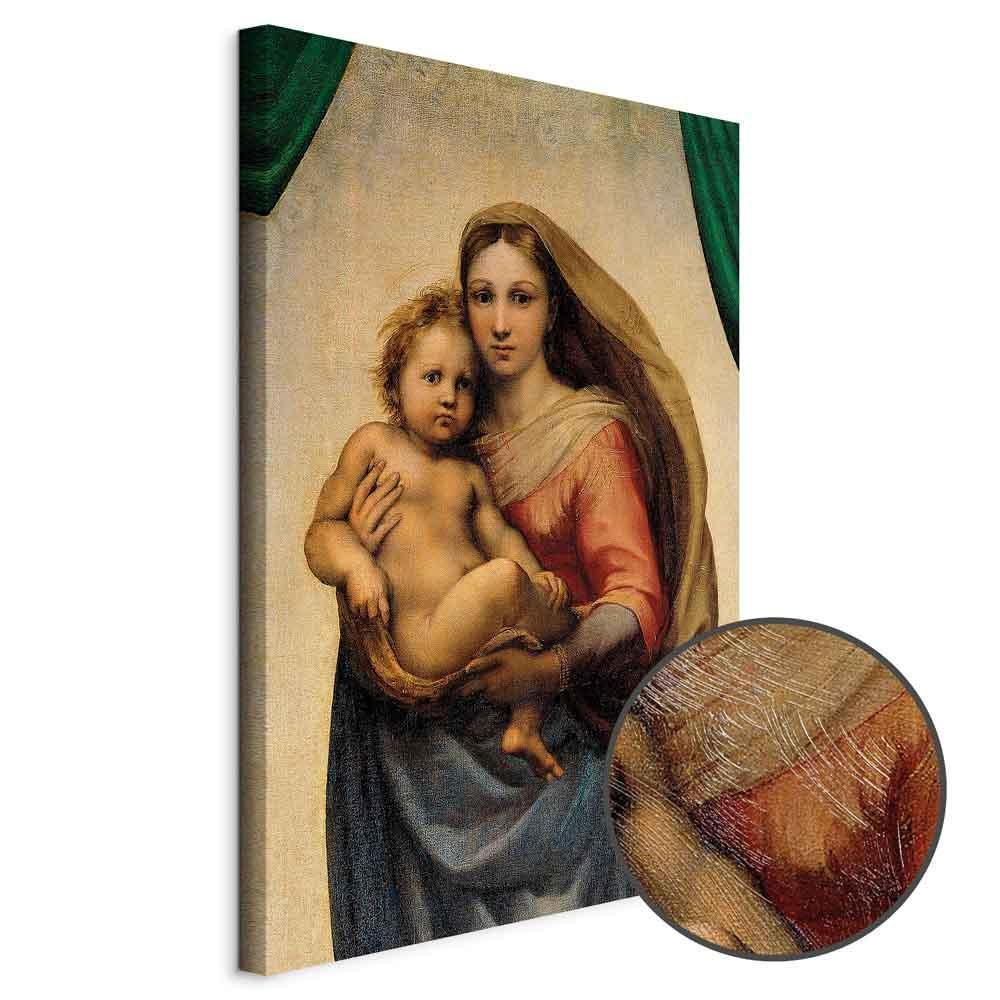 Leinwandbild - Raphael – Sistine Madonna (fragment)