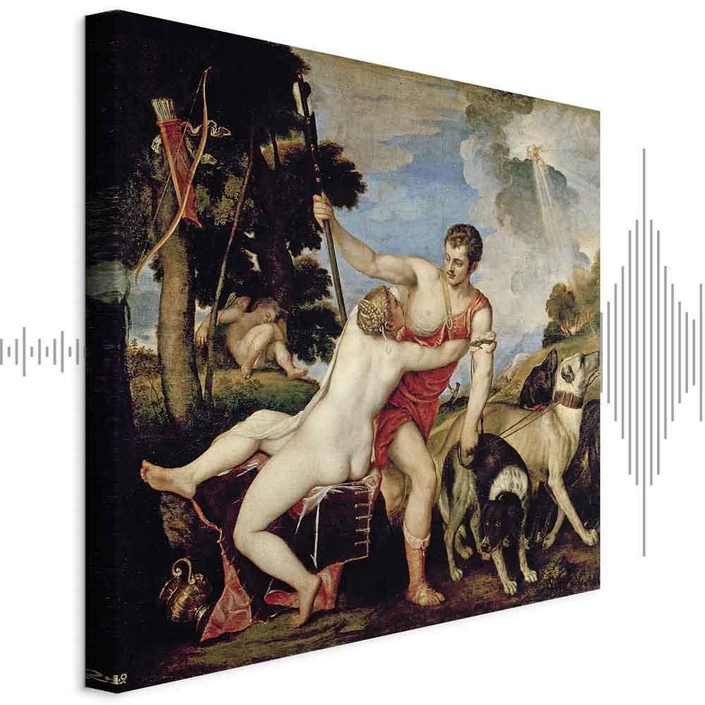 Leinwandbild - Titian – Venus and Adonis