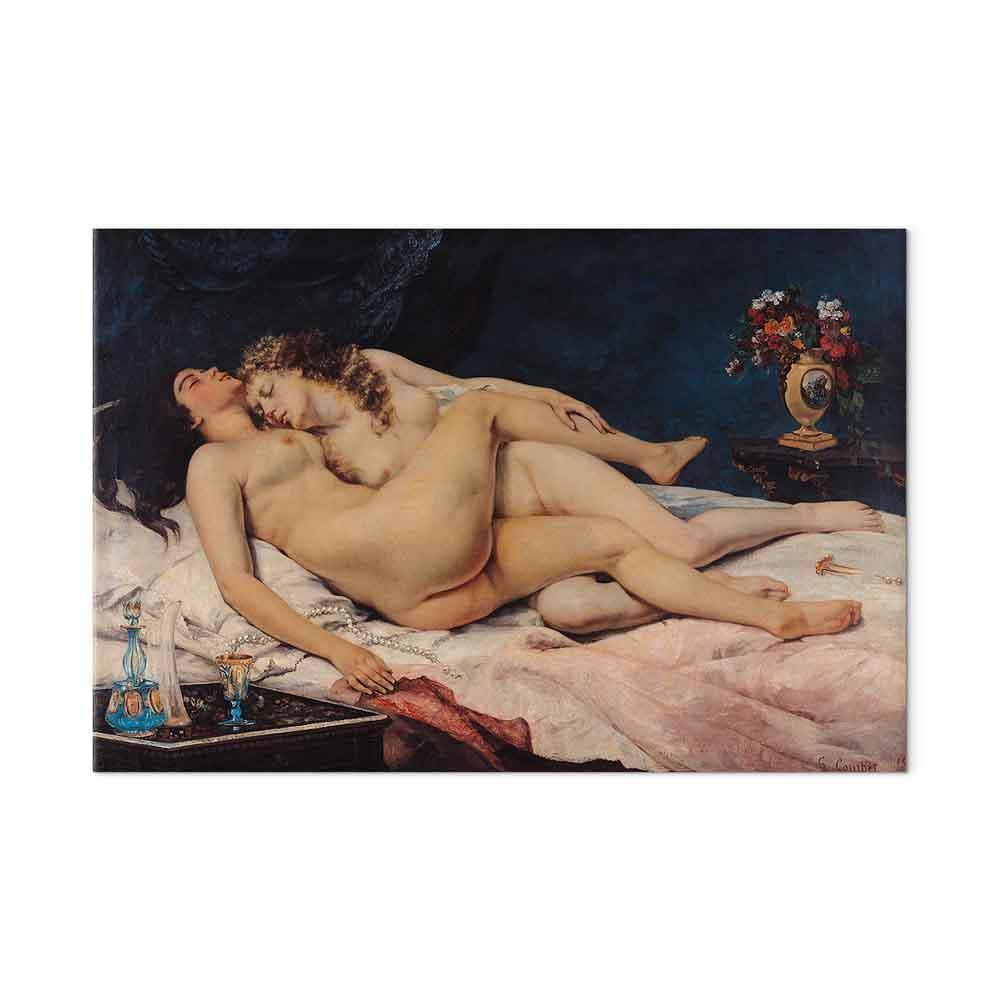 Leinwandbild - Gustave Courbet – Sleeping