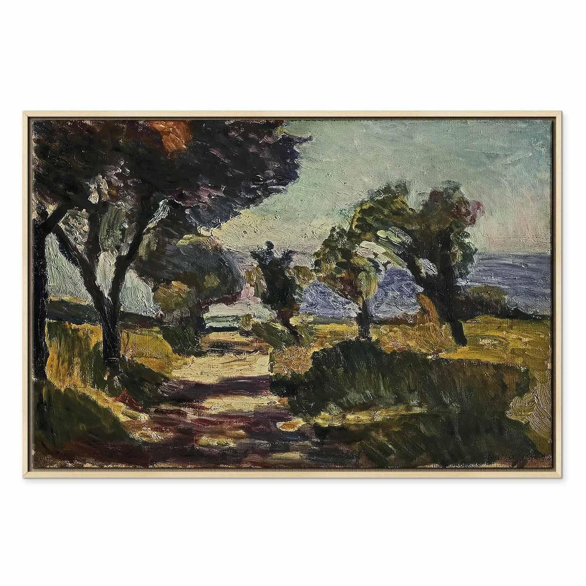 Leinwandbild - Henri Matisse – Corsican Landscape with Olive Trees
