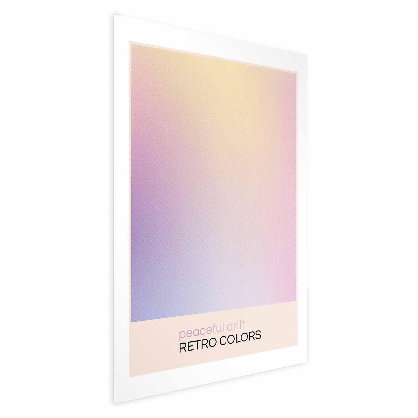 Poster "Peaceful Drift" in delicate pastel shades, harmonious design.