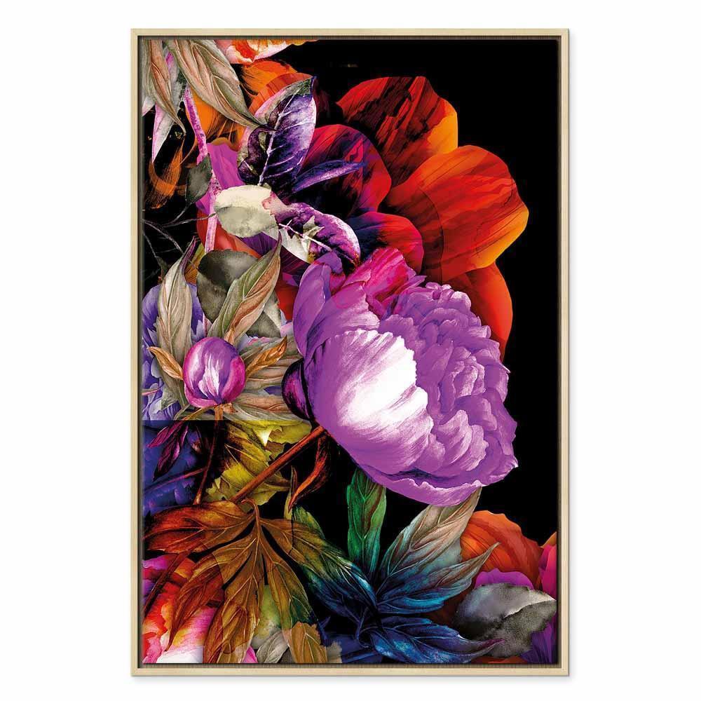 Leinwandbild - Nature in Summer Hues (1-part) - Flower Garden of Inspiration
