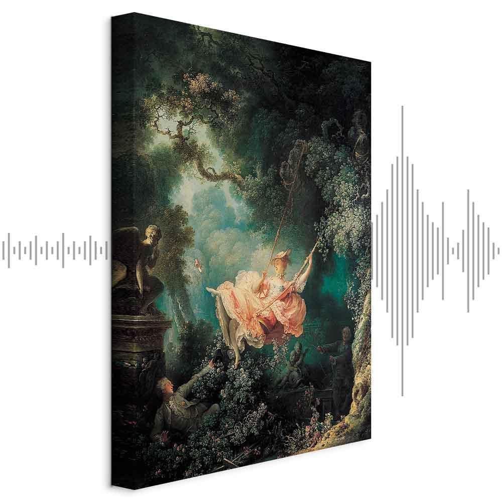 Leinwandbild Die Schaukel – Jean-Honoré Fragonard Rokoko-Meisterwerk