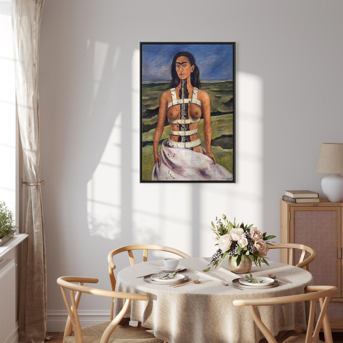 Leinwandbild - Frida Kahlo – The Broken Column
