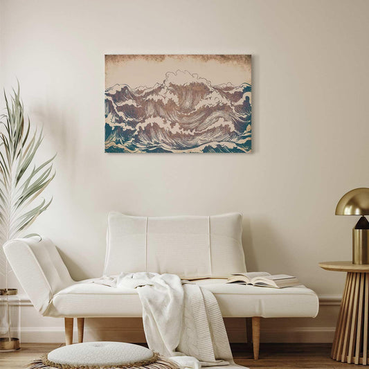 Leinwandbild - Giant waves