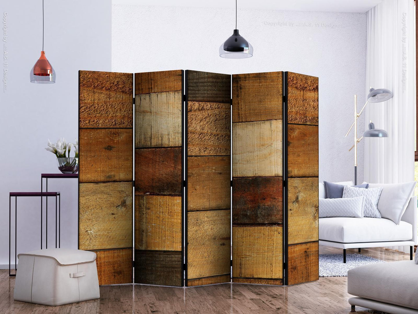 Paravent - Wooden Textures II Artgeist