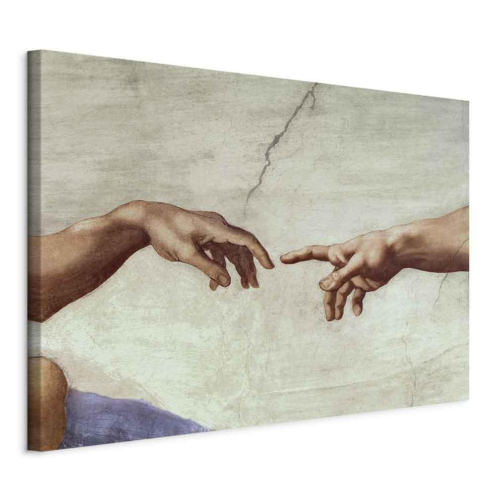 Leinwandbild - Michelangelo – The Creation of Adam (hands)
