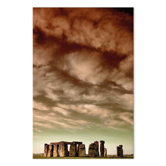 Leinwandbild - Clouds Over Stonehenge (1 Part) Vertical