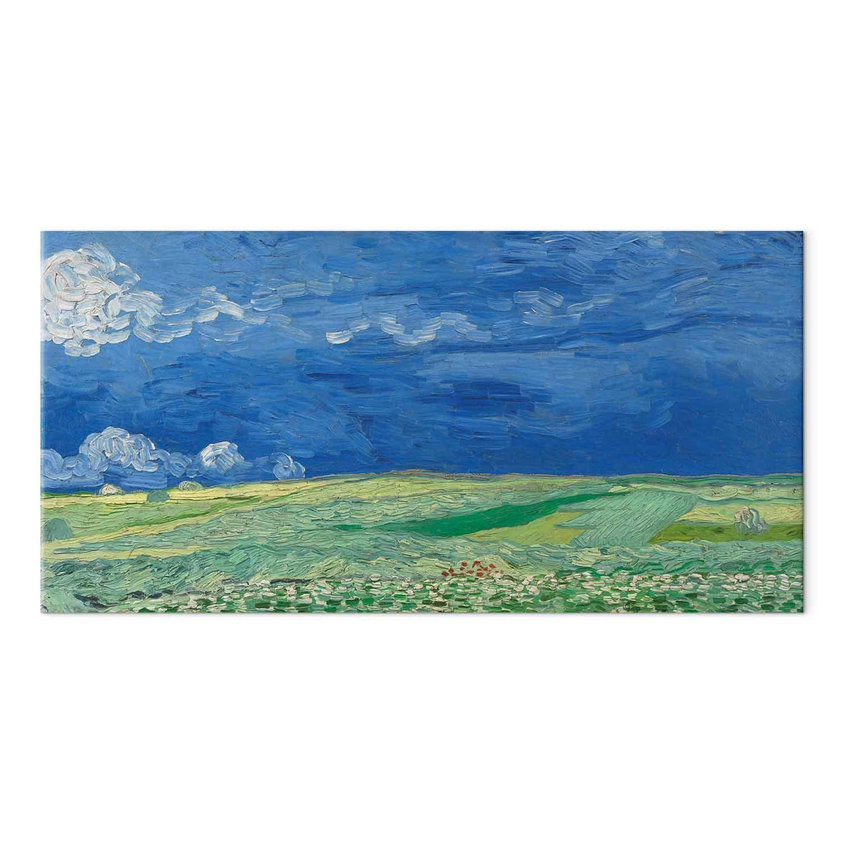 Wandbild XXL - Vincent van Gogh – Wheat Field under Thunderclouds