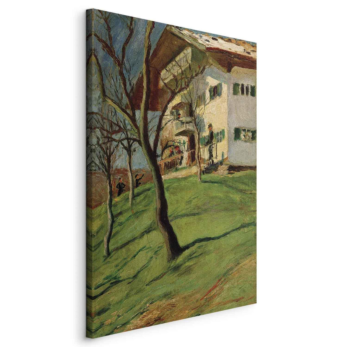 Leinwandbild - August Macke – Unser Häuschen in Tegernsee