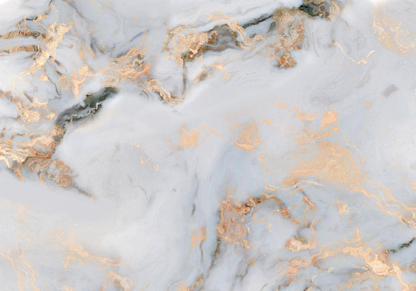Elegant marble fototapete with white stone and golden highlights.