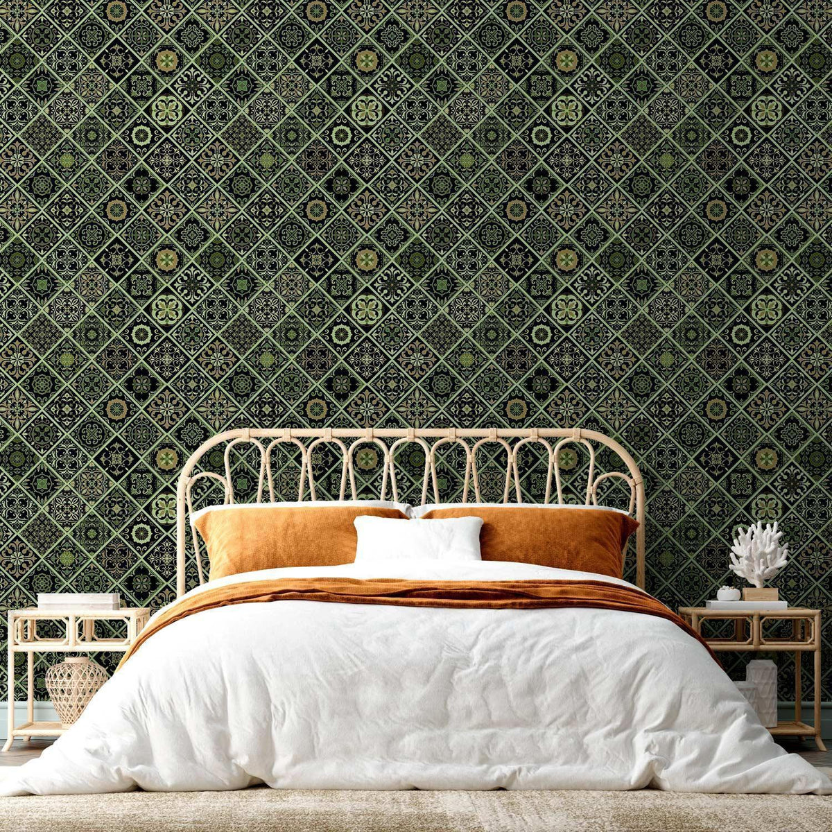 Tapete - Olive Mosaic
