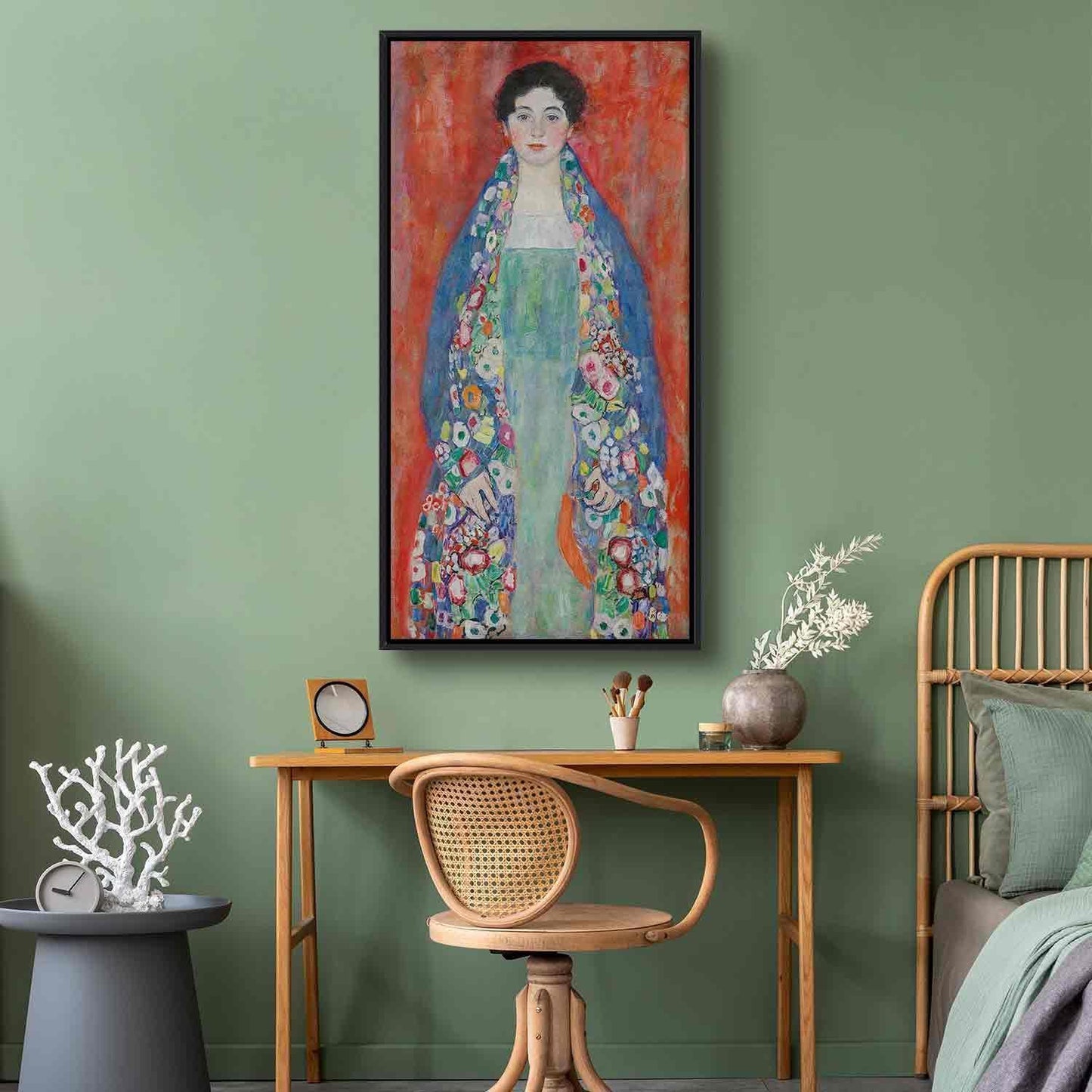 Leinwandbild - Portrait of Fräulein Lieser (Gustav Klimt) Artgeist