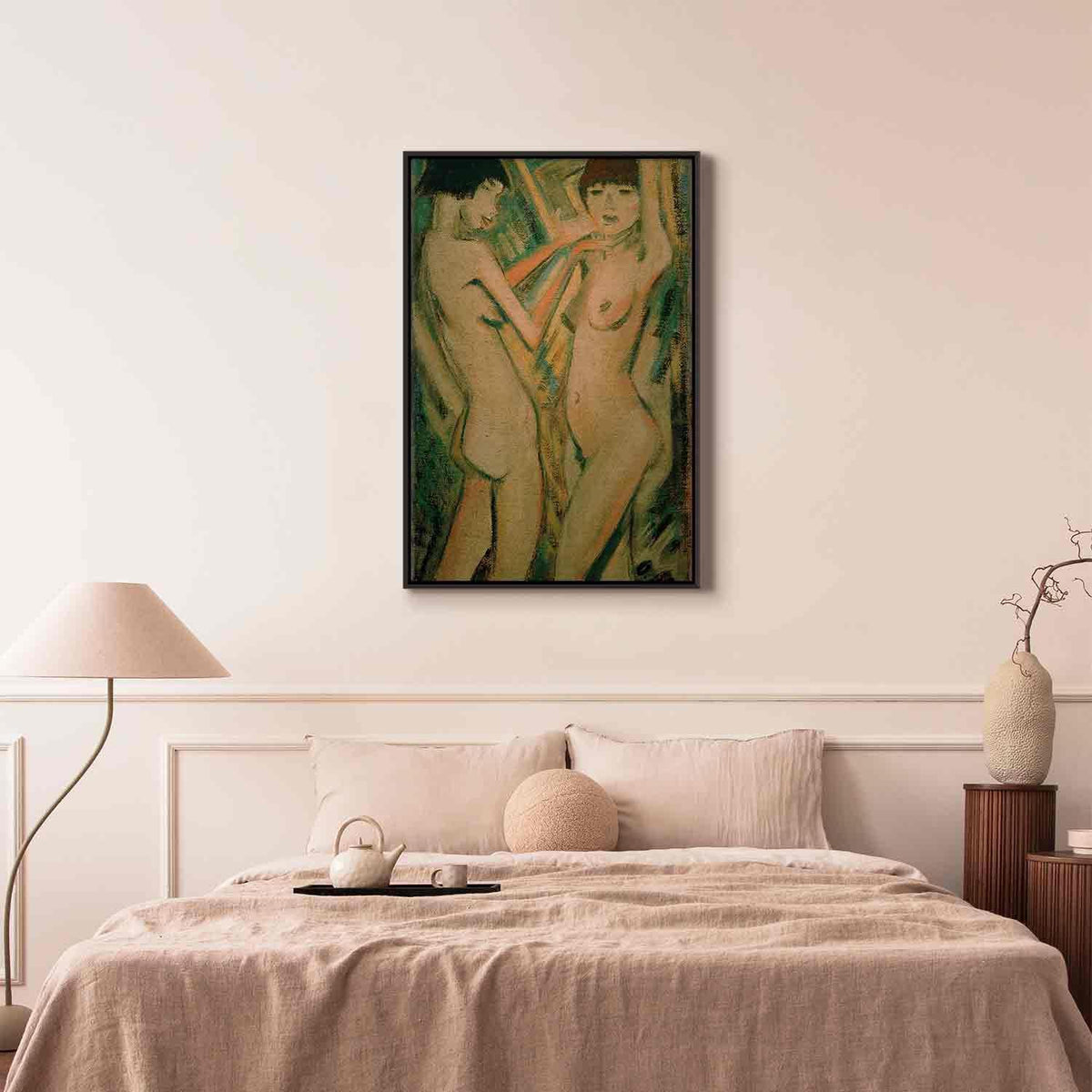Leinwandbild - Otto Mueller – Two Girls