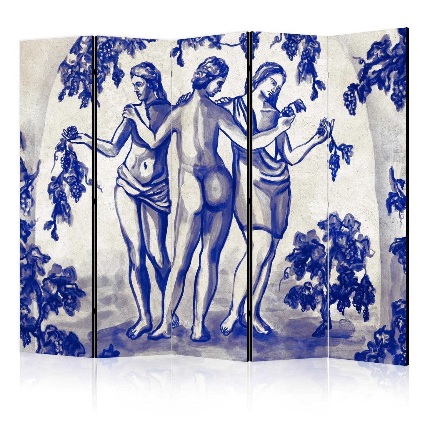 Paravent - Three Graces - Women Among Grapevines Inspired by Ancient Painting Artgeist