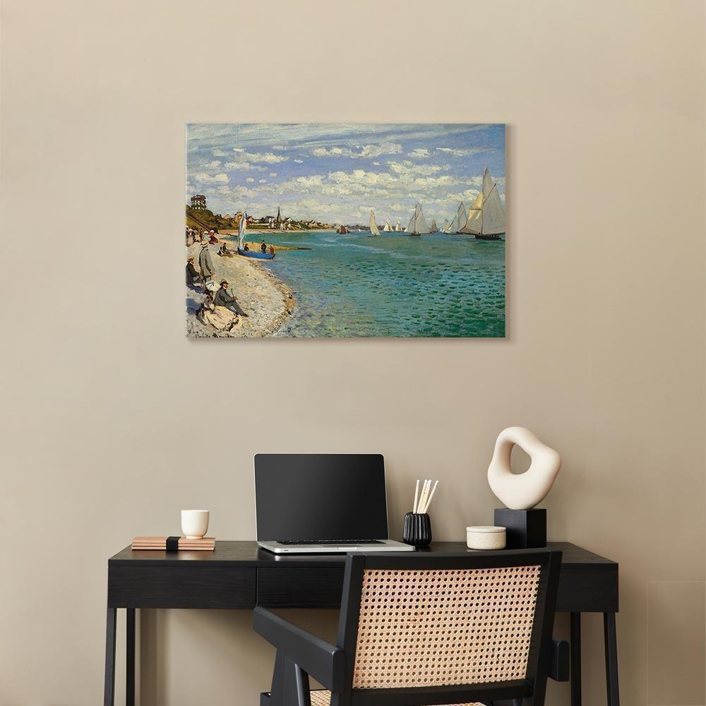 Leinwandbild - Claude Monet – Regatta at Sainte-Adresse