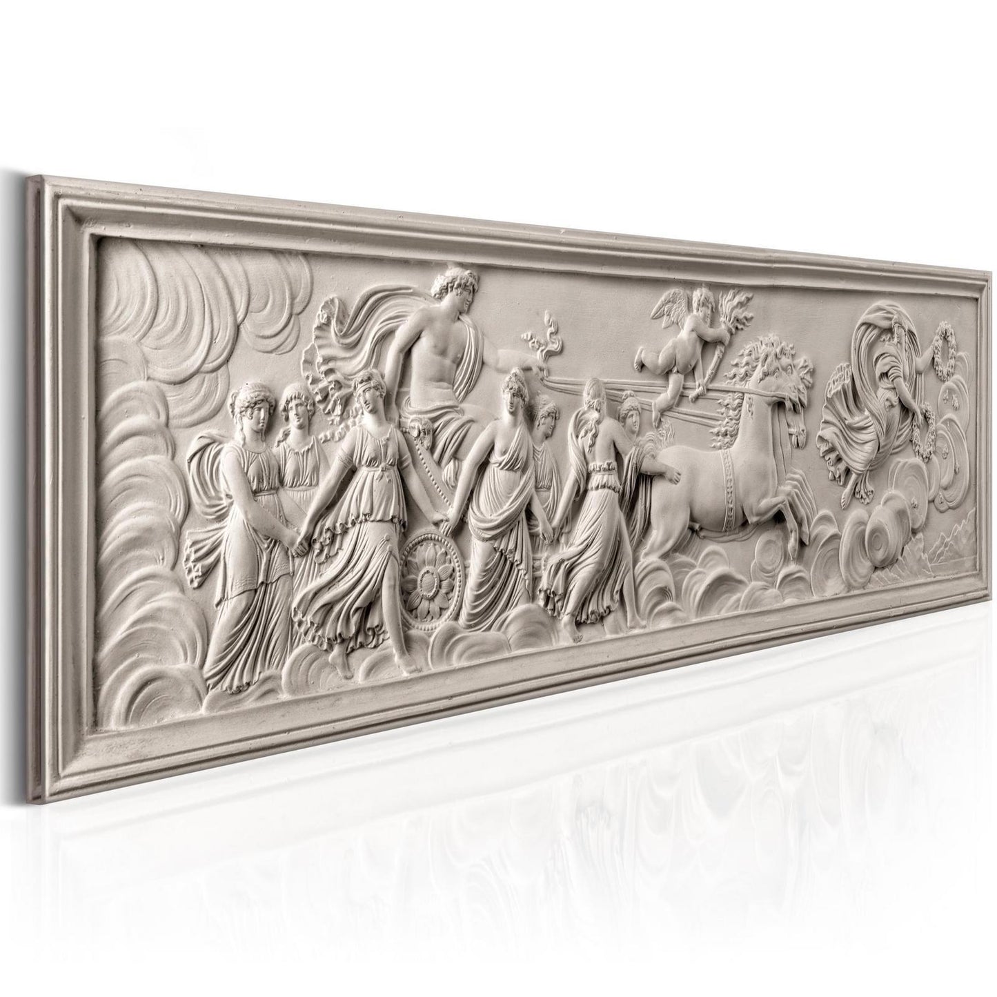 Leinwandbild - Relief: Apollo and Muses Artgeist