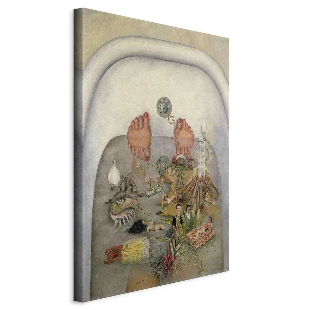 Leinwandbild - Frida Kahlo – What the Water Gave Me