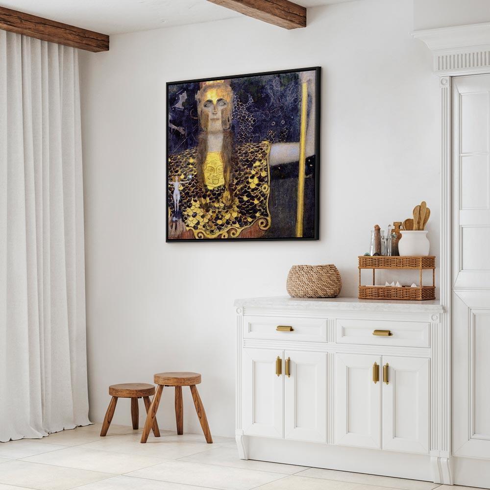 Leinwandbild - Gustav Klimt – Pallas Athene