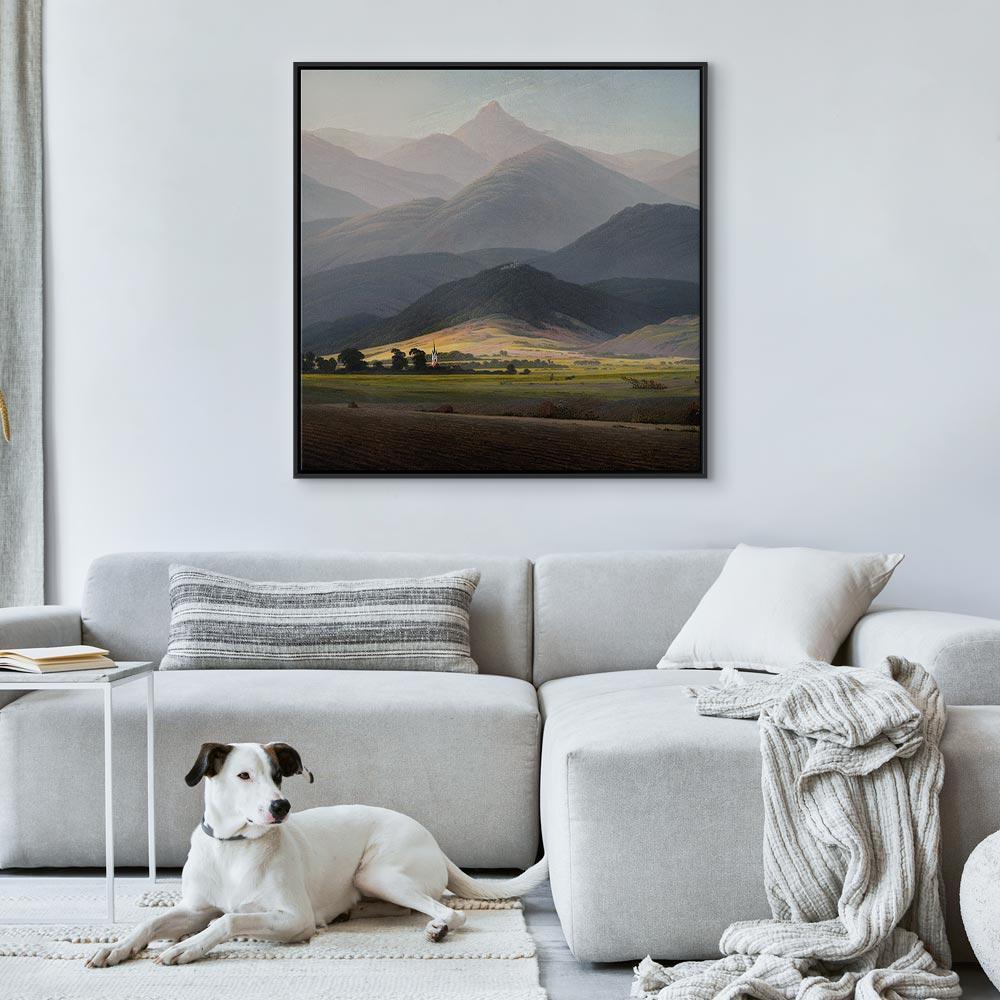 Leinwandbild - Caspar David Friedrich – The Great Mountains