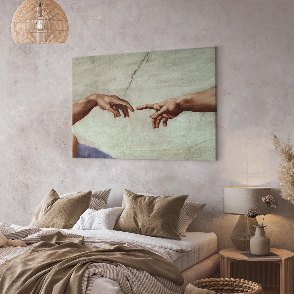 Leinwandbild - Michelangelo – The Creation of Adam (hands)