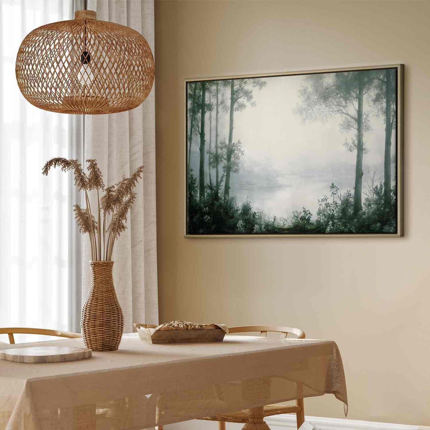 Leinwandbild - Retro-Landschaft - Nostalgische Naturidylle Artgeist
