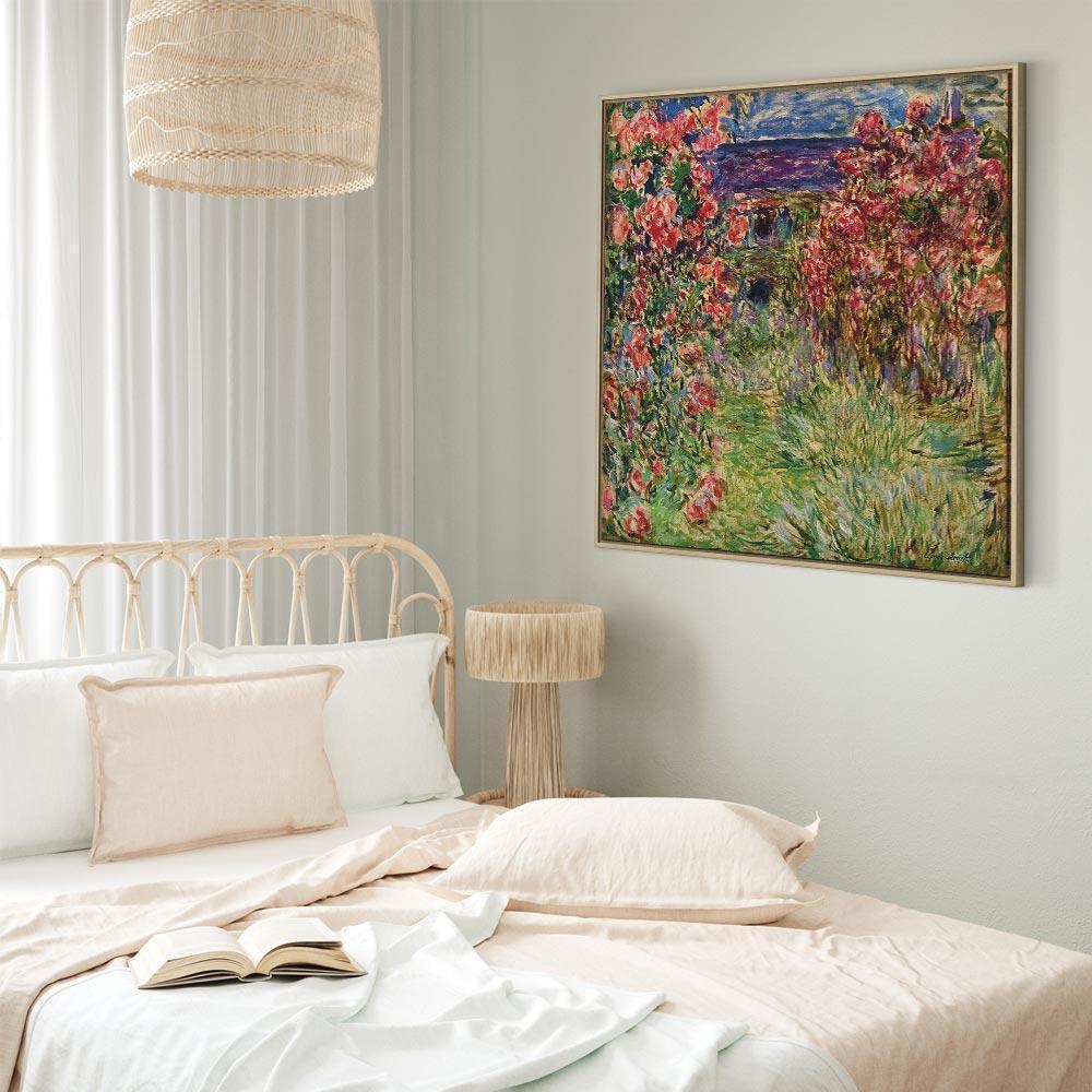 Leinwandbild - Claude Monet – La maison dans les roses