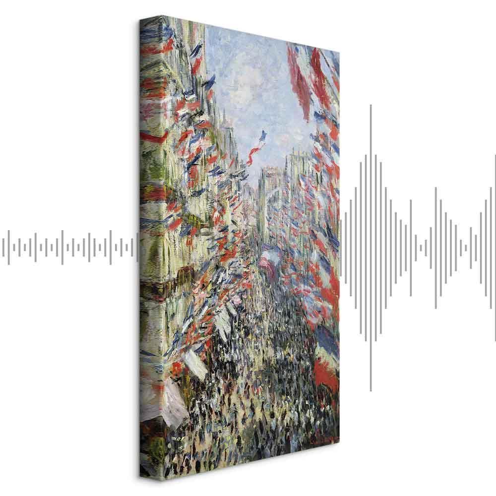Leinwandbild - Claude Monet – The Rue Montorgueil in Paris, Celebration of June 30, 1882