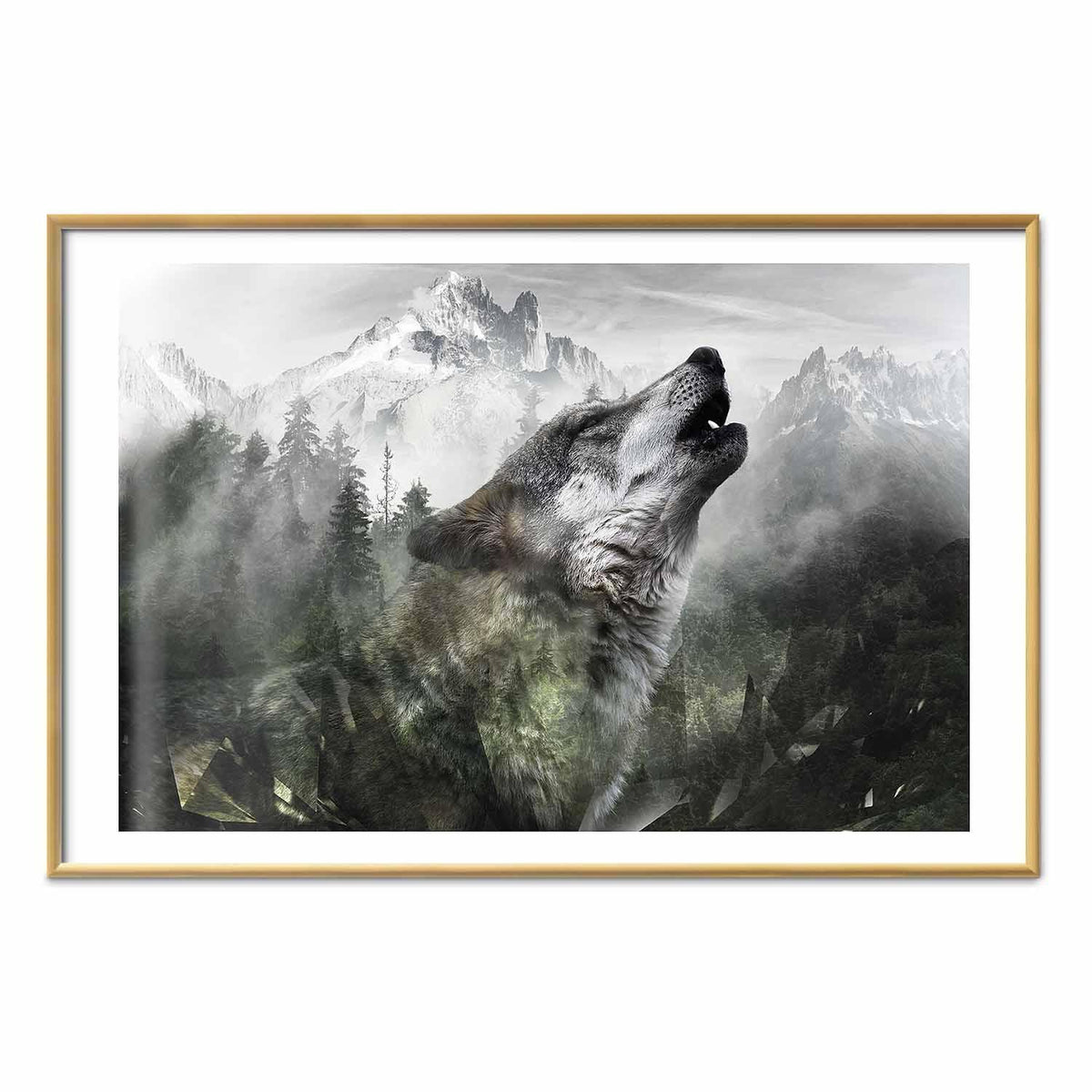 Poster - Howling Wolf