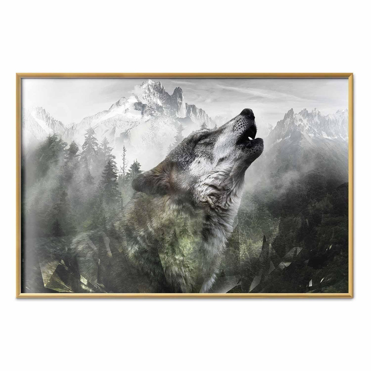 Poster - Howling Wolf