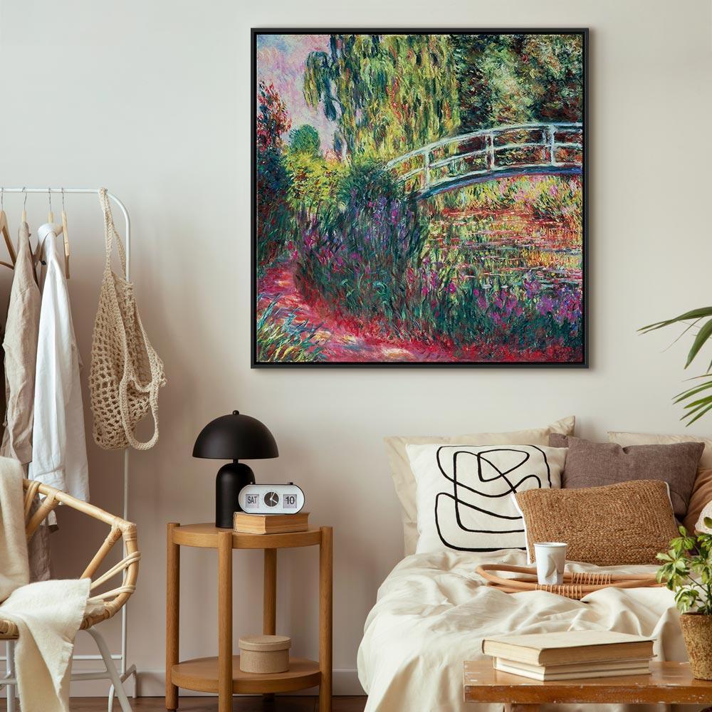 Leinwandbild - Claude Monet – The Japanese Footbridge