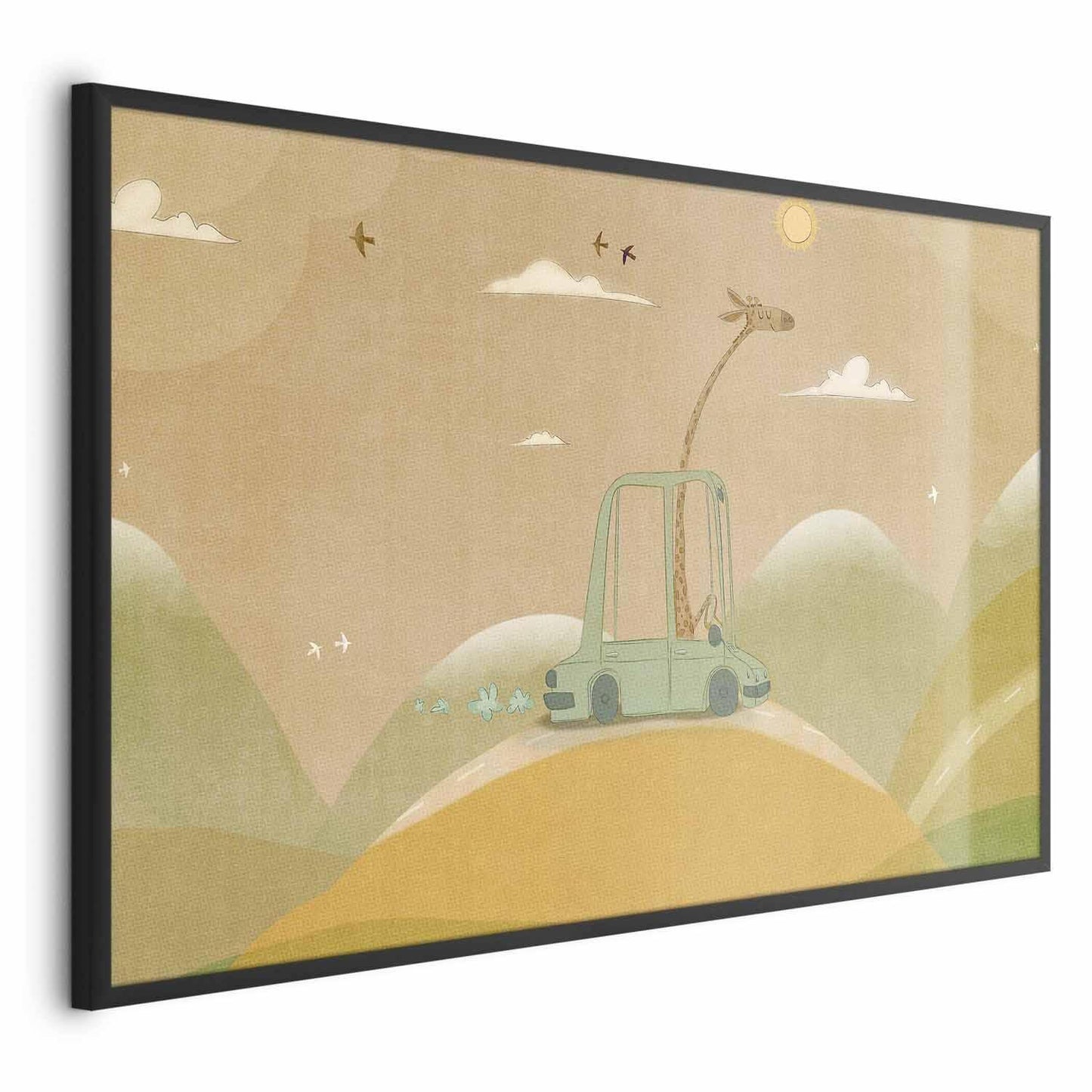 Reiseposter mit tierischem Motiv