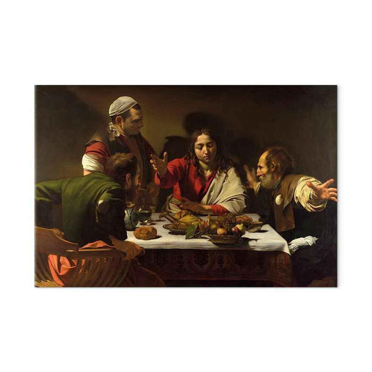 Leinwandbild - Caravaggio – Supper at Emmaus