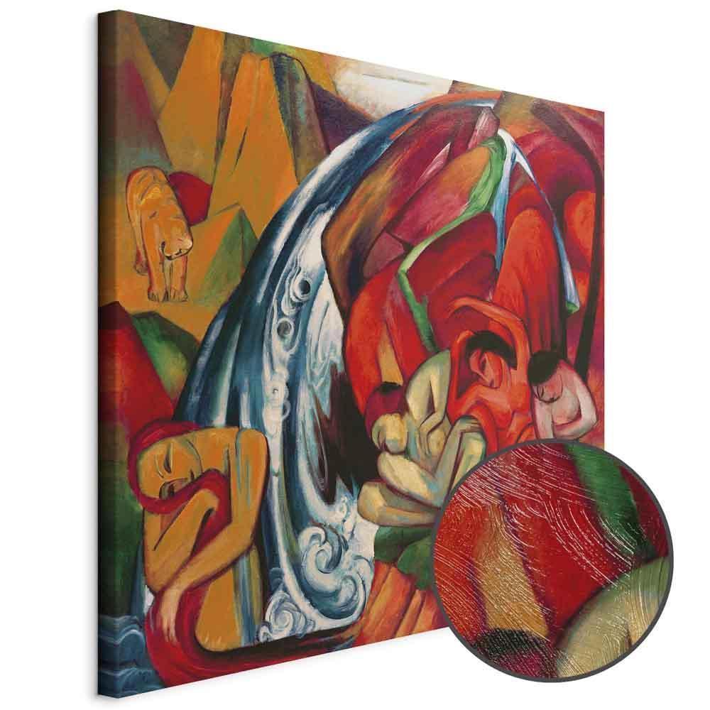 Leinwandbild - Franz Marc – The waterfall (Women under a waterfall)