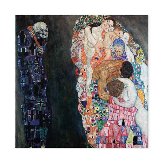 Leinwandbild - Gustav Klimt – Death and Life