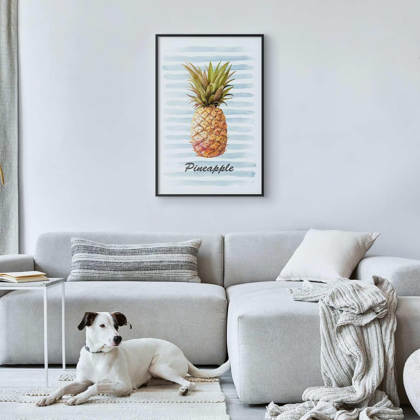 Poster - Pineapple and Stripes Artgeist