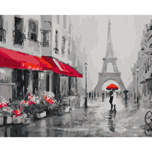 Malen nach Zahlen - Rainy Paris