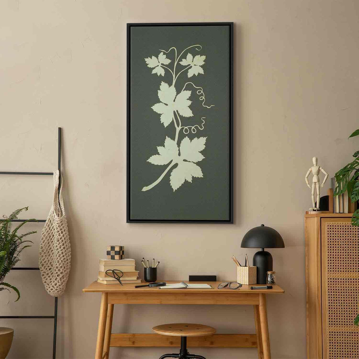 Leinwandbild - Philipp Otto Runge – Hop plant