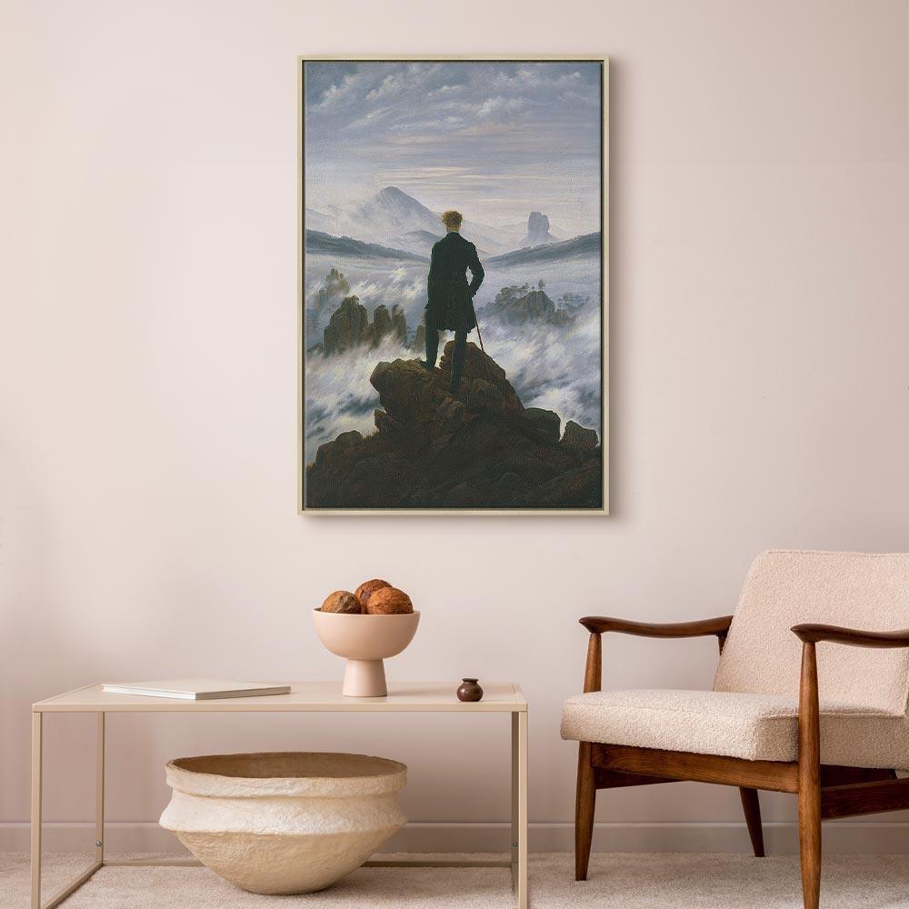 Leinwandbild Caspar David Friedrich – Der Wanderer über dem Nebelmeer