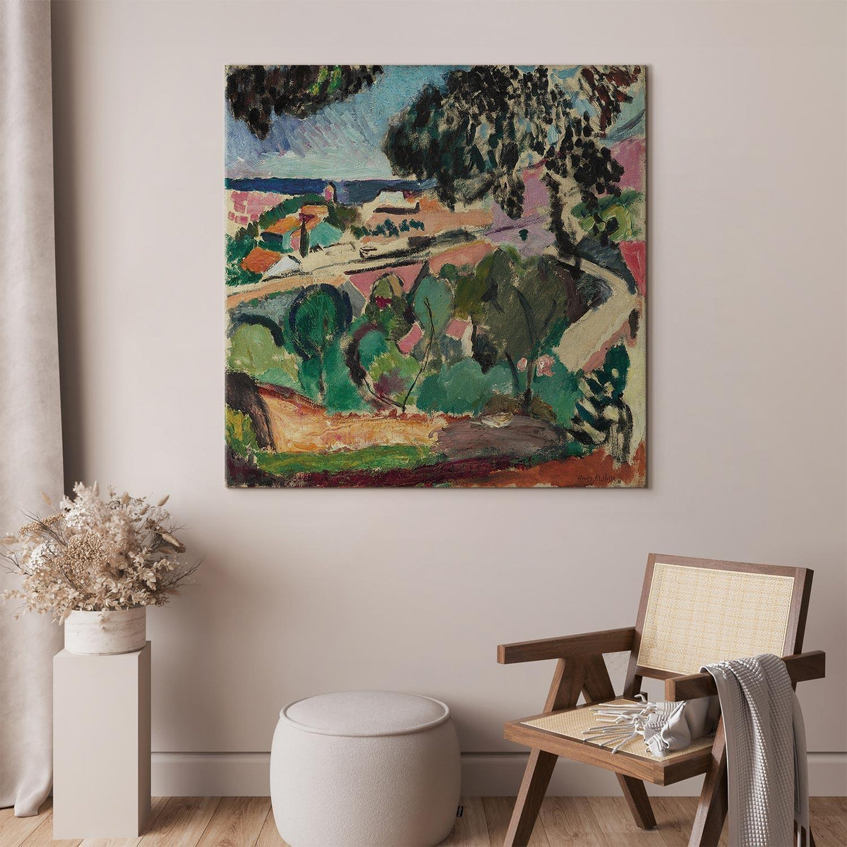 Leinwandbild - Henri Matisse – Landscape at Collioure