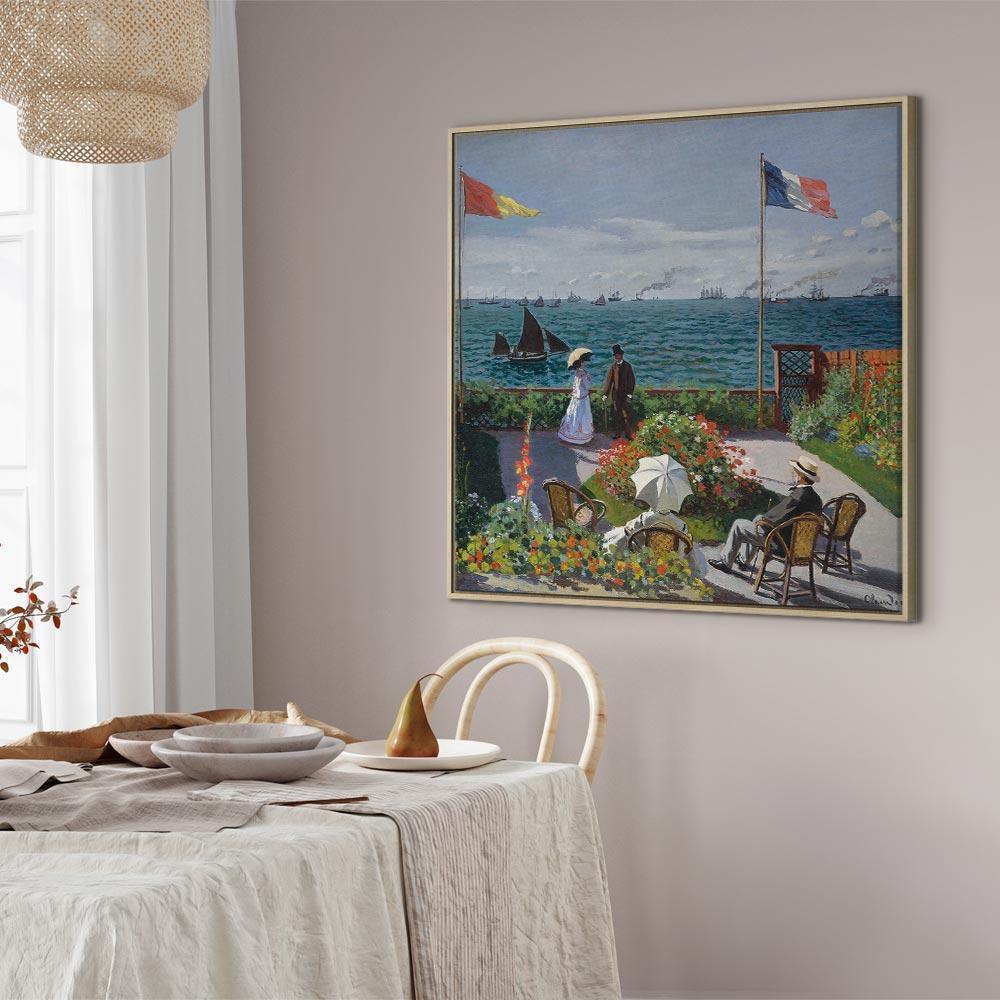 Leinwandbild - Claude Monet – Terrace at Sainte-Adresse