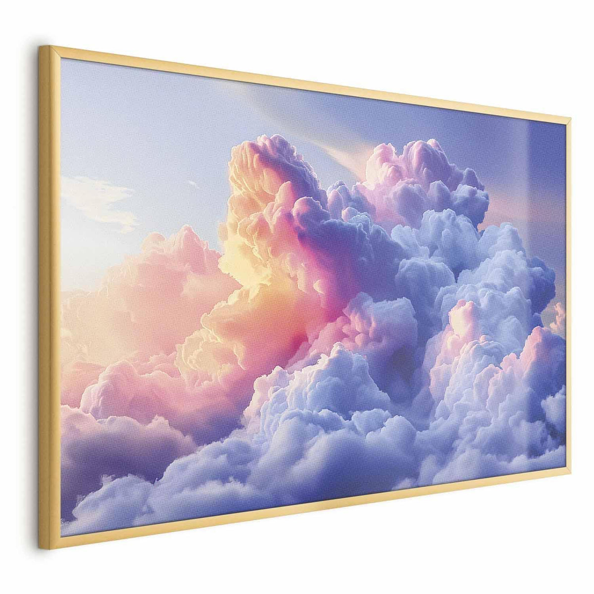 Poster - Clouds Like Painted: Artistic Dawn Brushes Painting the Sky