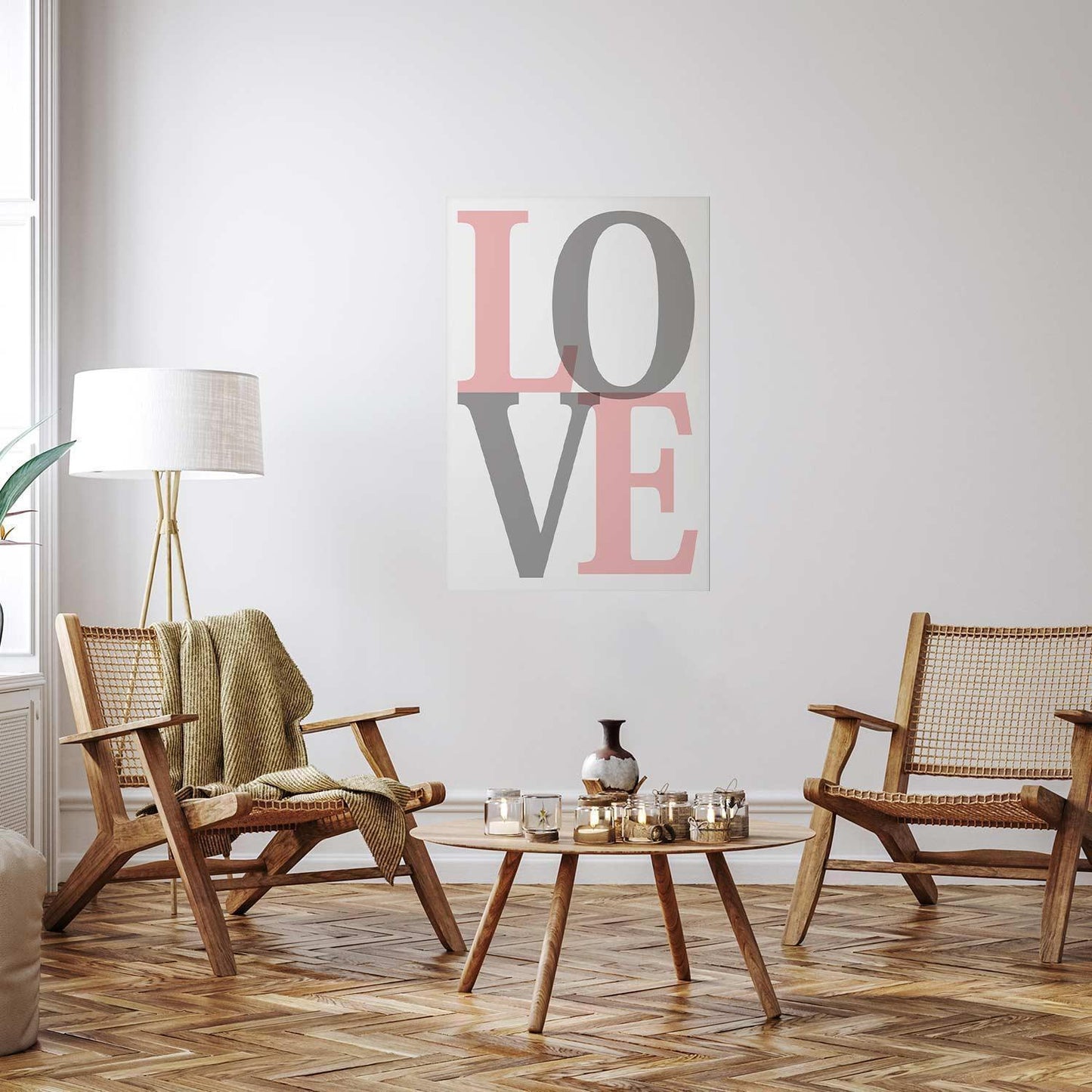 Poster - Gray Love Artgeist