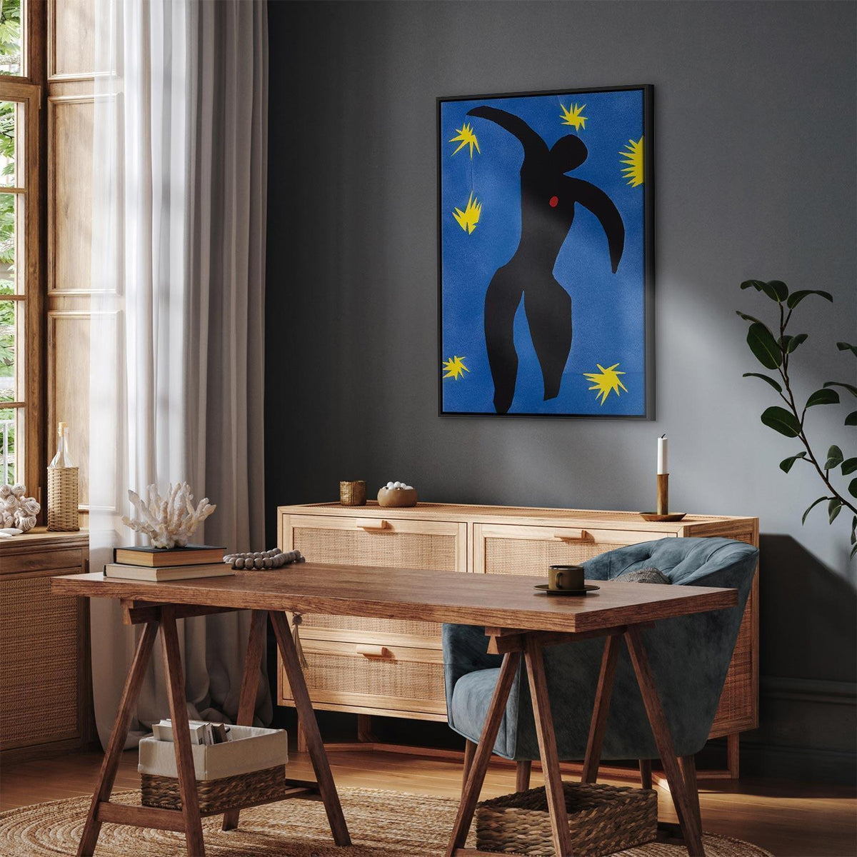 Leinwandbild - Henri Matisse – Icarus (from Jazz)