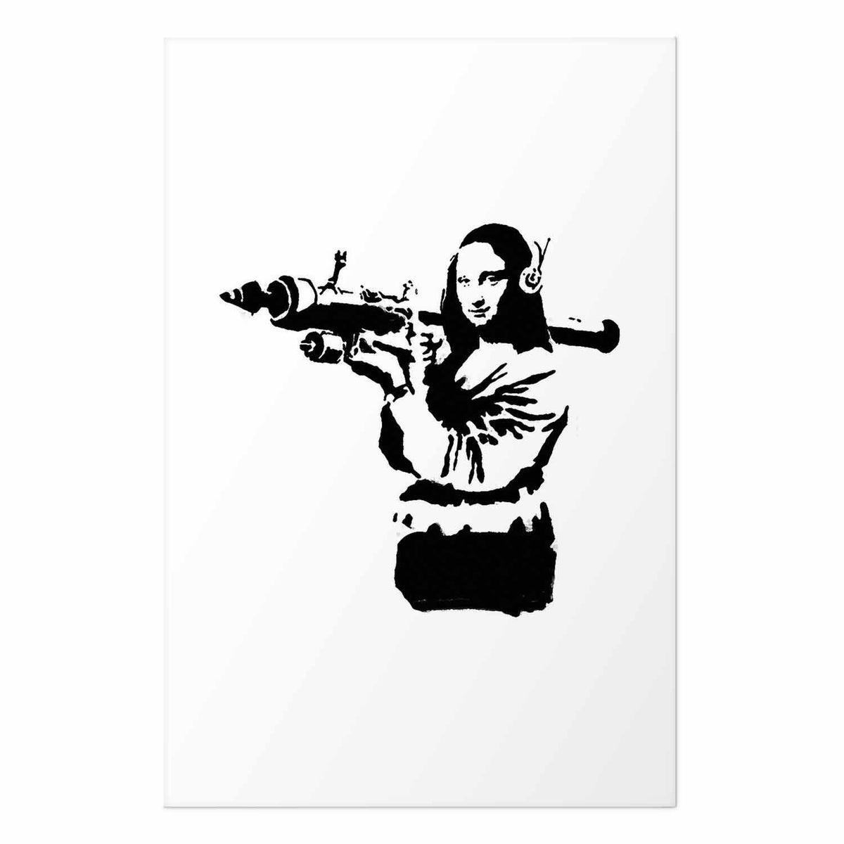 Poster - Banksy Mona Lisa with Rocket Launcher