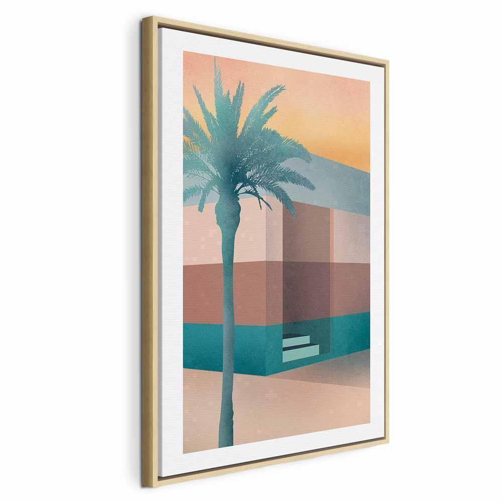 Leinwandbild - Pastel Alley (1 Part) Vertical