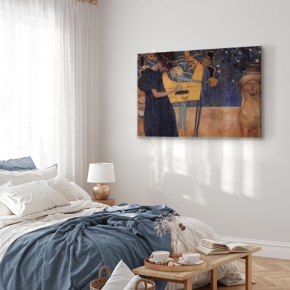 Leinwandbild - Gustav Klimt – Music