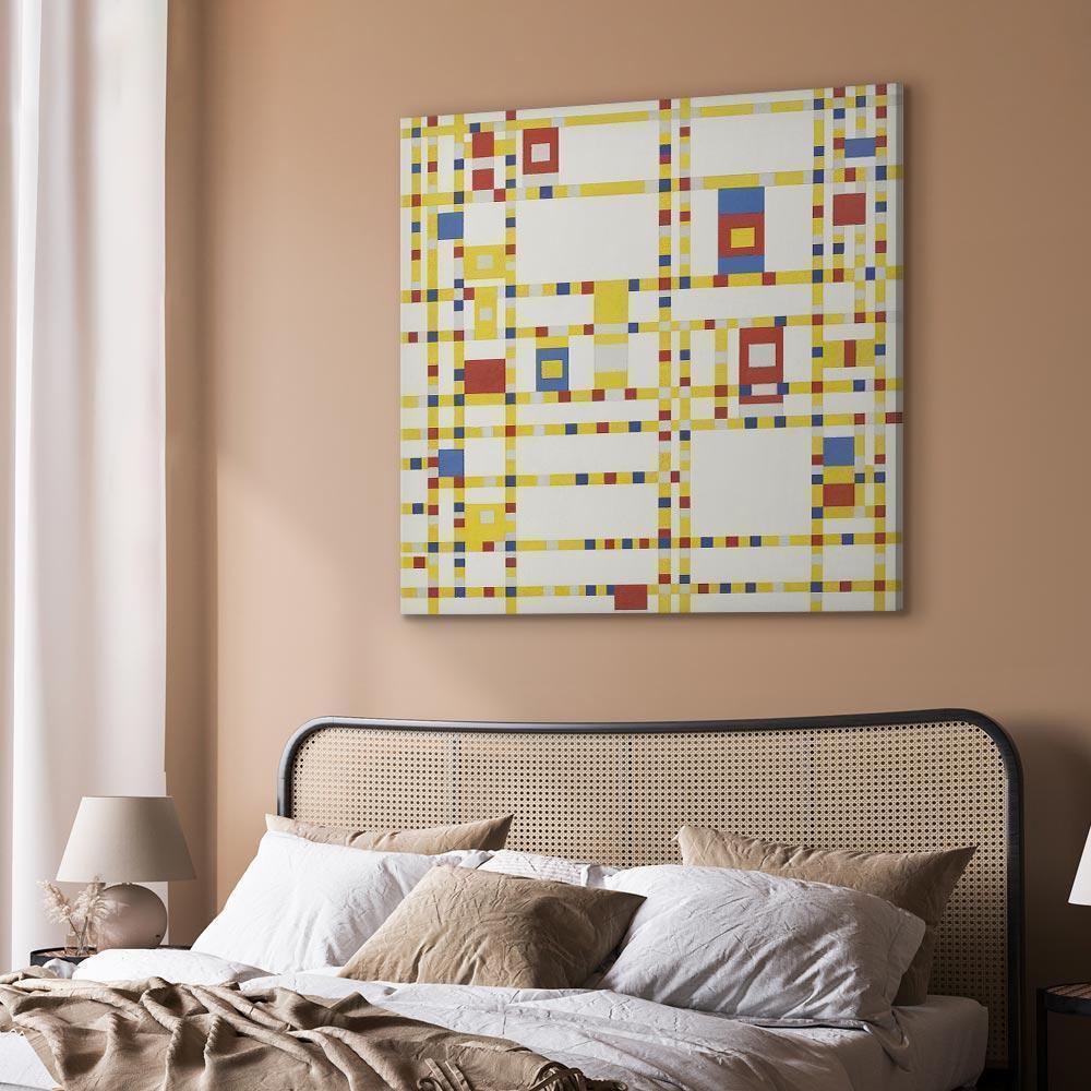 Leinwandbild - Piet Mondrian – Broadway Boogie Woogie