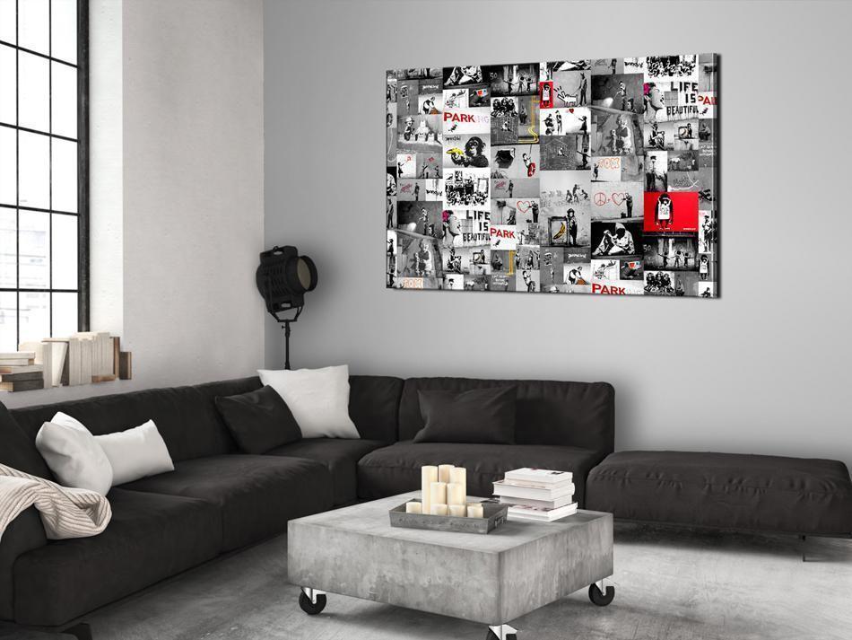 Leinwandbild - Street Art: Banksy Artgeist
