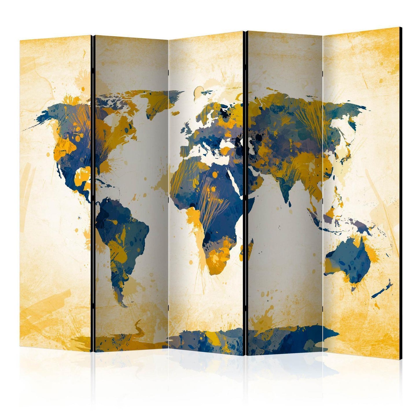 Paravent - Map of the World - Sun and sky II Artgeist